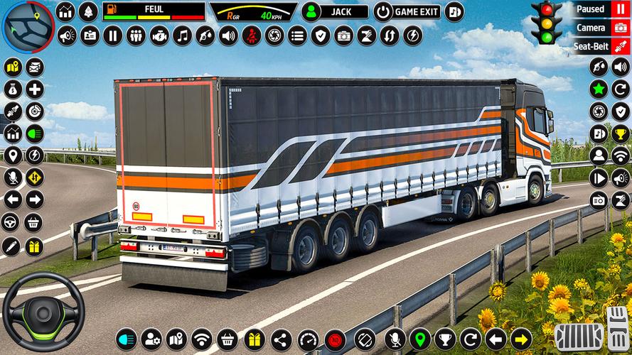 US Truck Driving 3D Truck Game Captura de pantalla 2