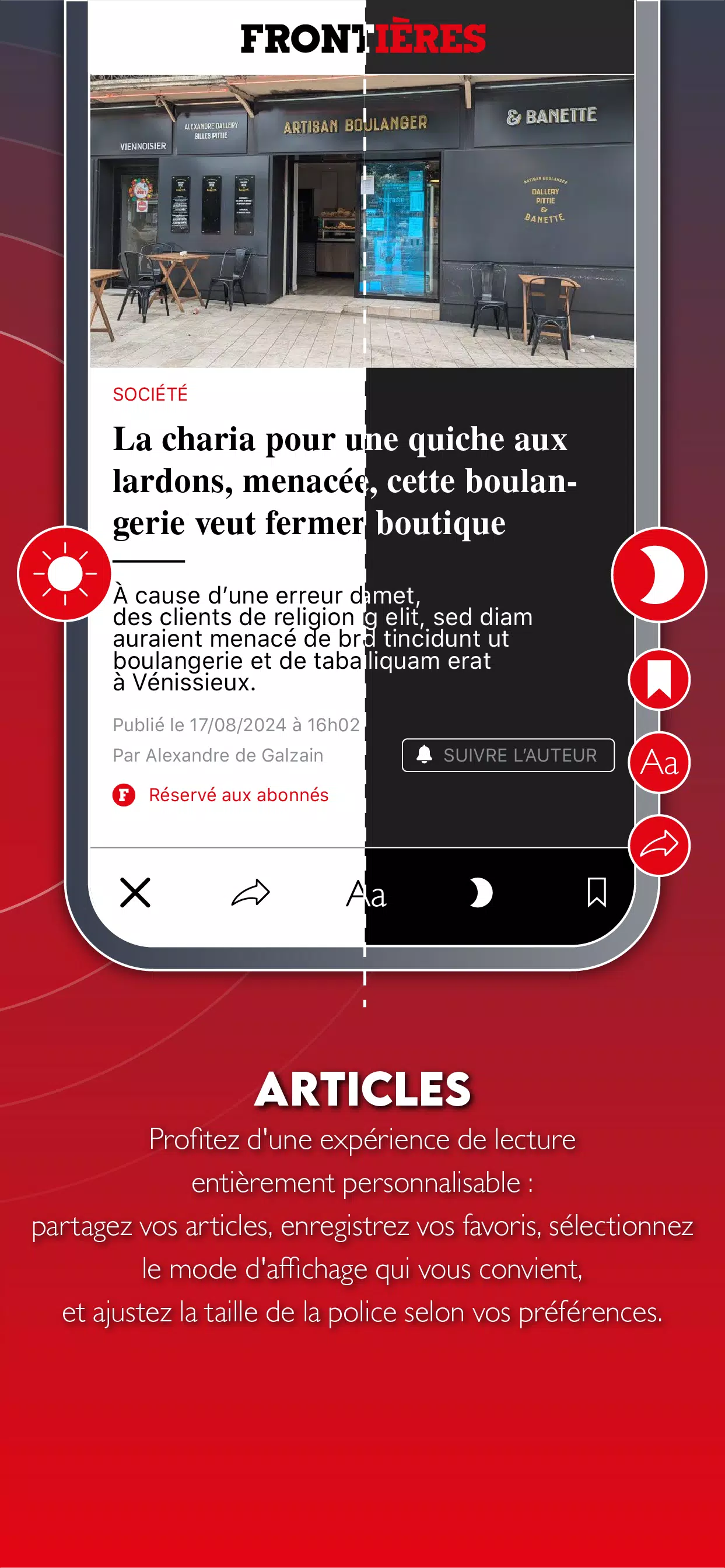 Schermata Frontières Media 3