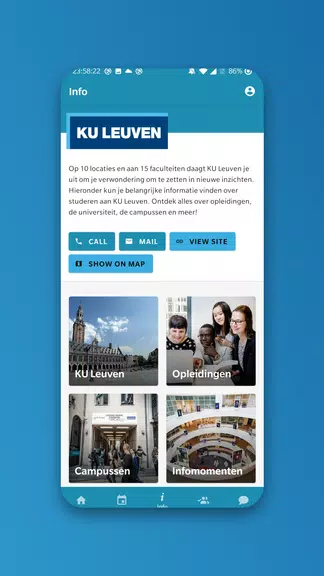 KU Leuven events Captura de pantalla 1