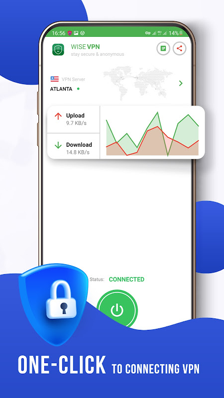 Fast VPN Wise VPN: Fast Secure স্ক্রিনশট 1