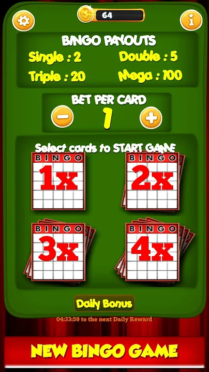 New Bingo Cards Game Free Screenshot 1