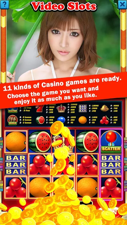 HOT Bikini Girl Casino Slots Zrzut ekranu 0