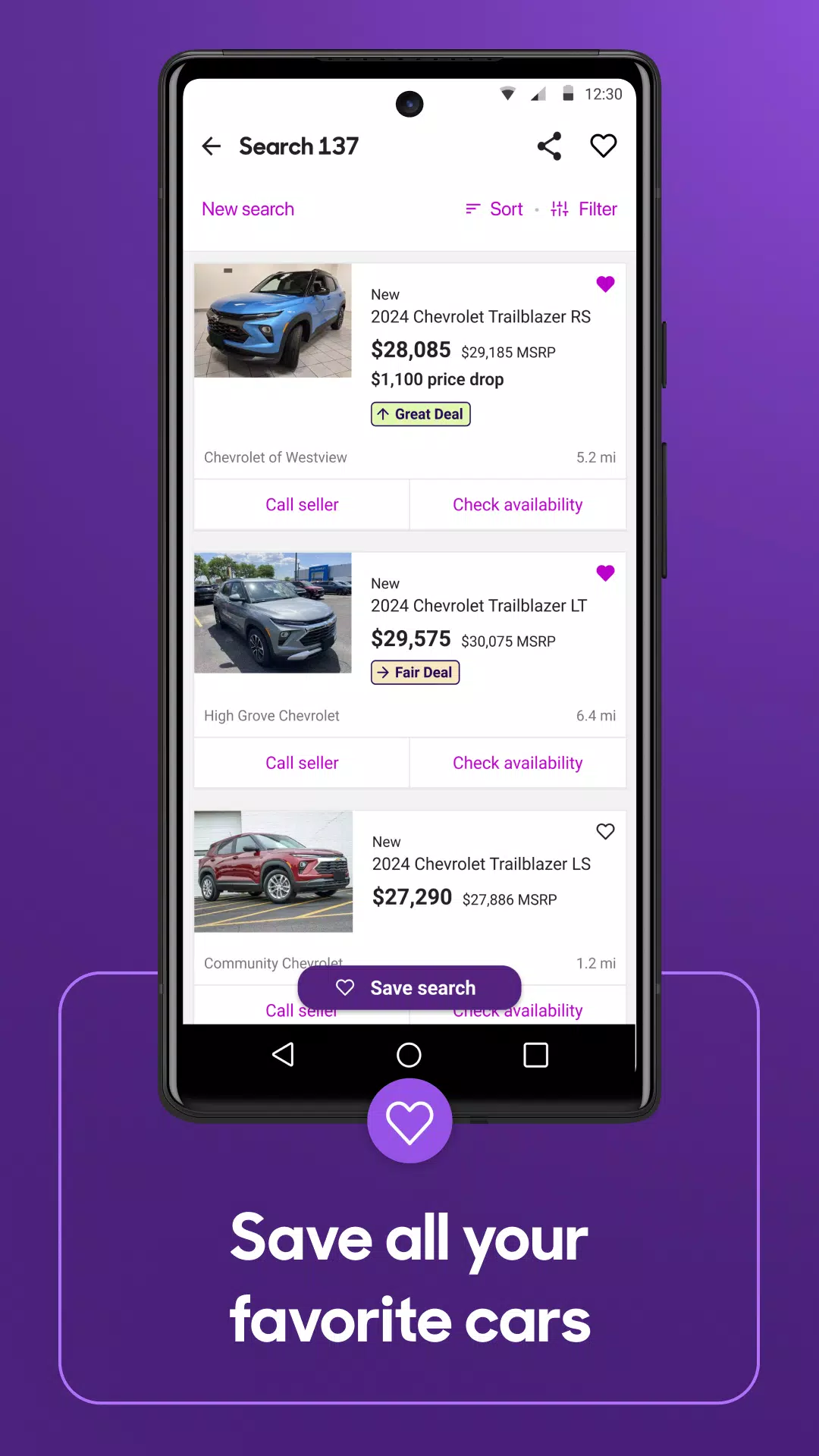 Cars.com ဖန်သားပြင်ဓာတ်ပုံ 3