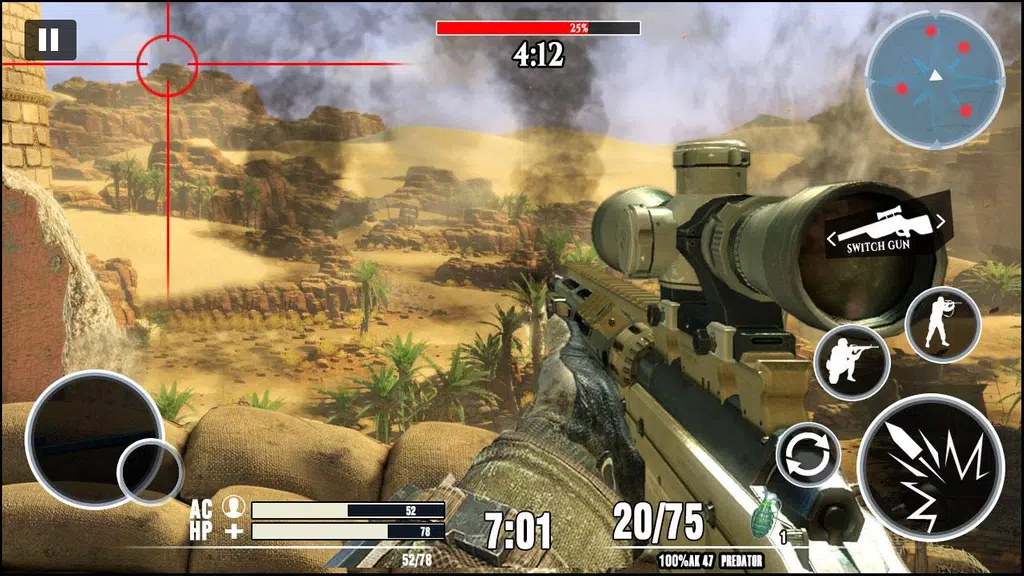 Desert Sniper 3D: Battleground Ekran Görüntüsü 1