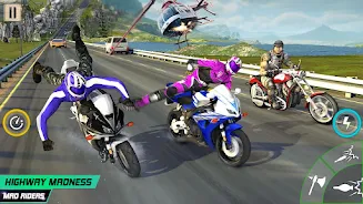 Schermata Crazy Moto: Bike Shooting Game 3