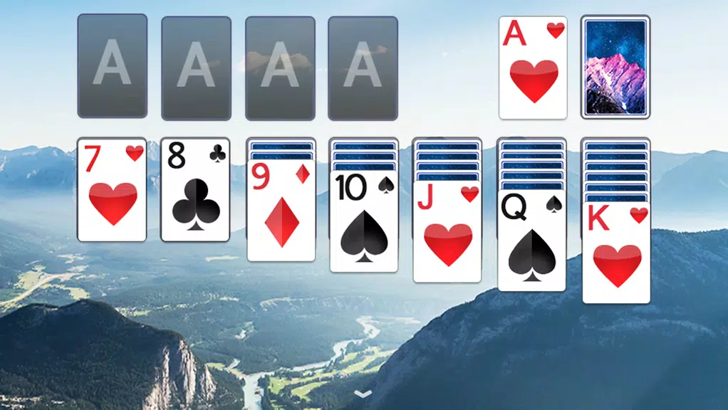 Solitaire Mountain Top Theme Ảnh chụp màn hình 2