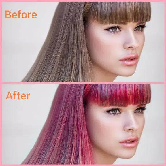 Hair Color Changer - Hair Dye ภาพหน้าจอ 0