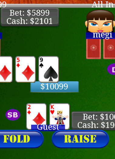 Texas Holdem Poker Bil Zrzut ekranu 1