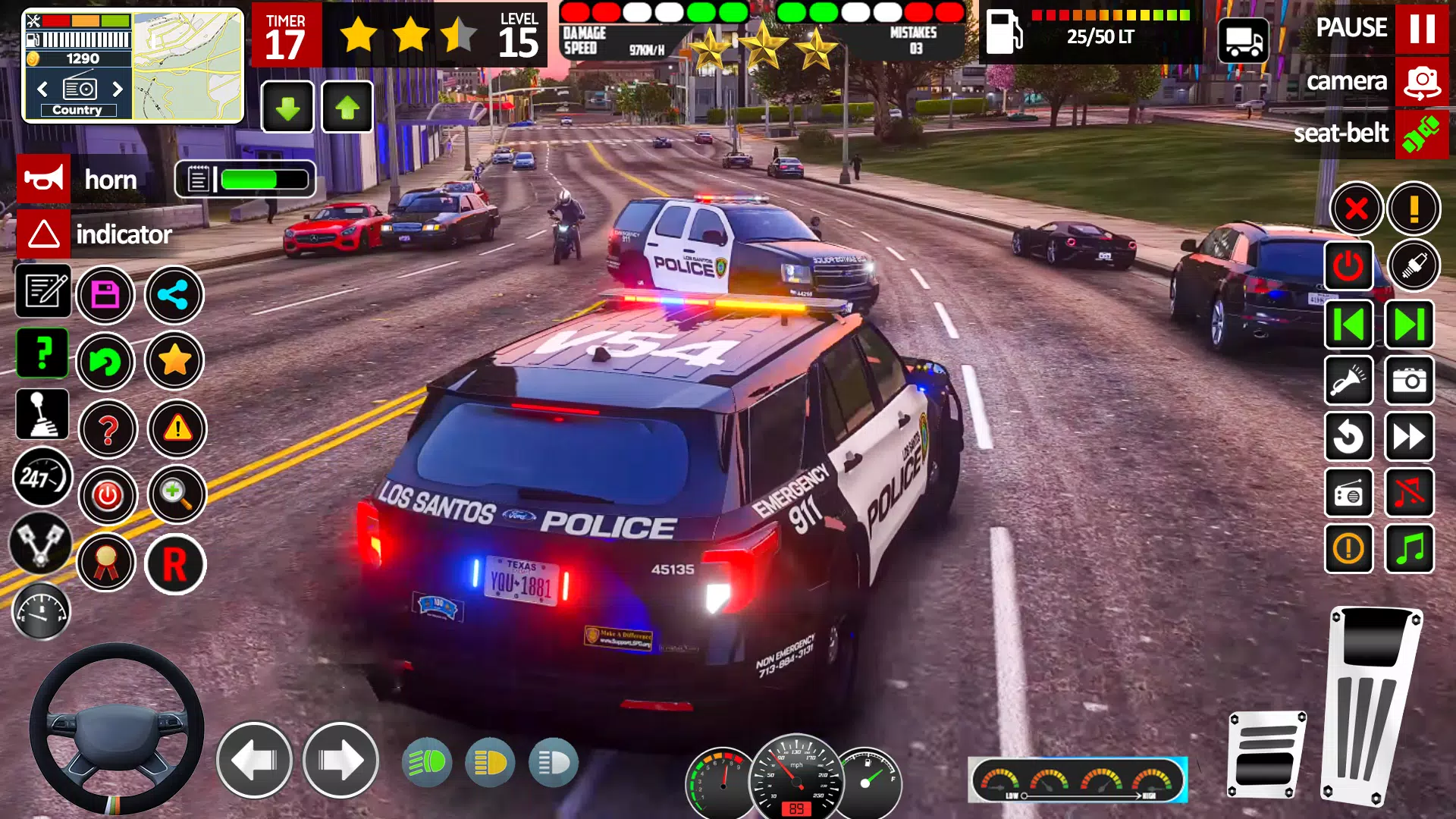 Car Chase Game Cop Simulator Schermafbeelding 1