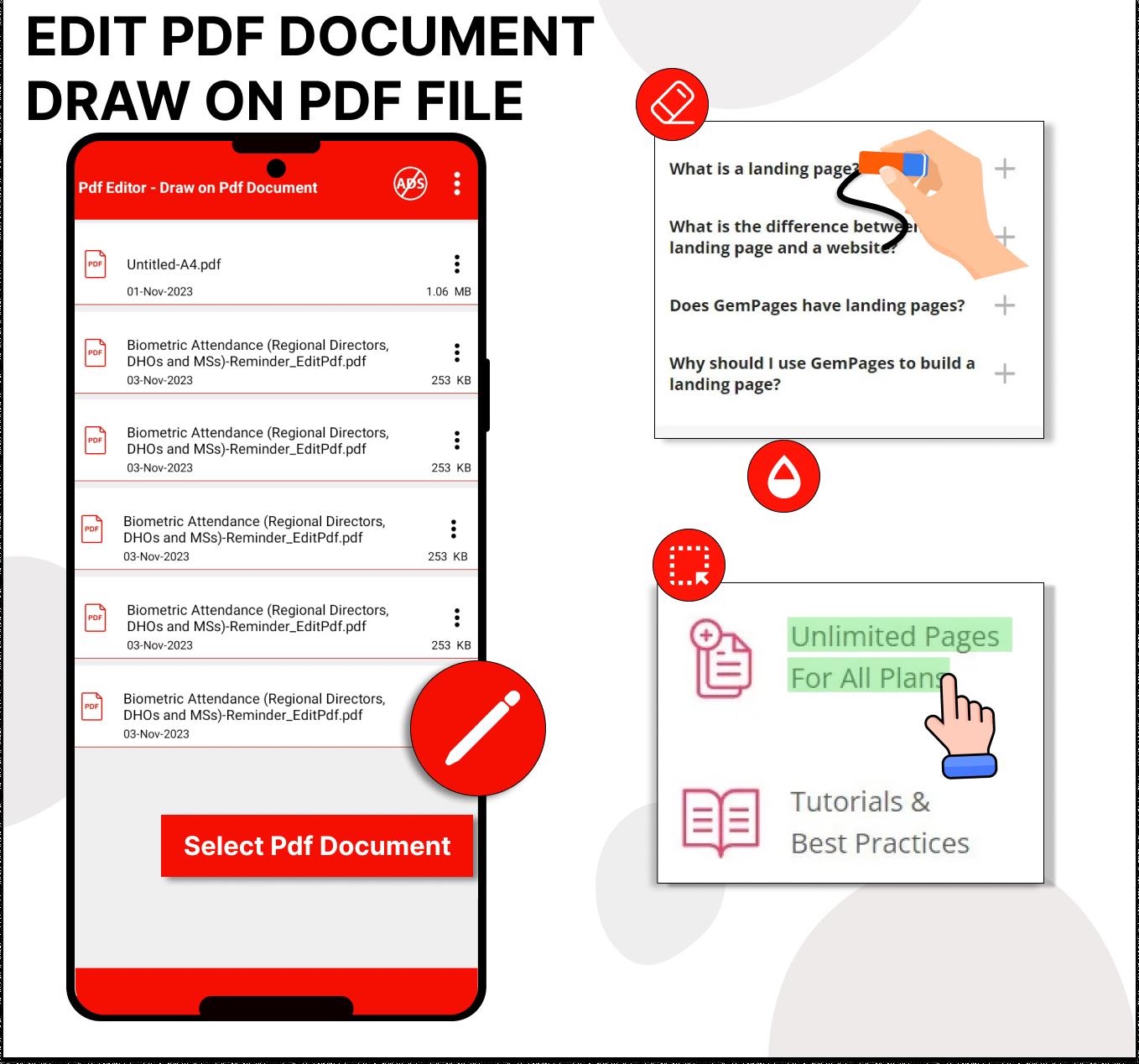 Pdf Editor - Draw on Pdf Скриншот 0