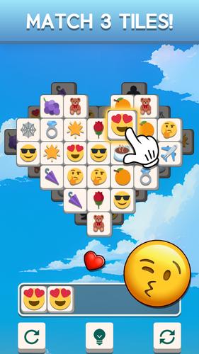 Tile Match Emoji -Triple Tile Captura de pantalla 1