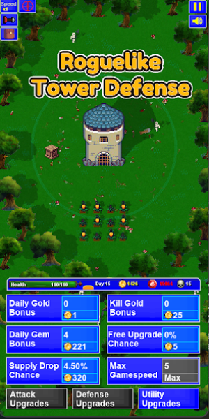 Lone Tower Roguelike Defense MOD Capture d'écran 0