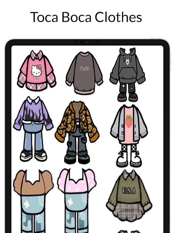 Toca Boca Clothes Ideas स्क्रीनशॉट 2