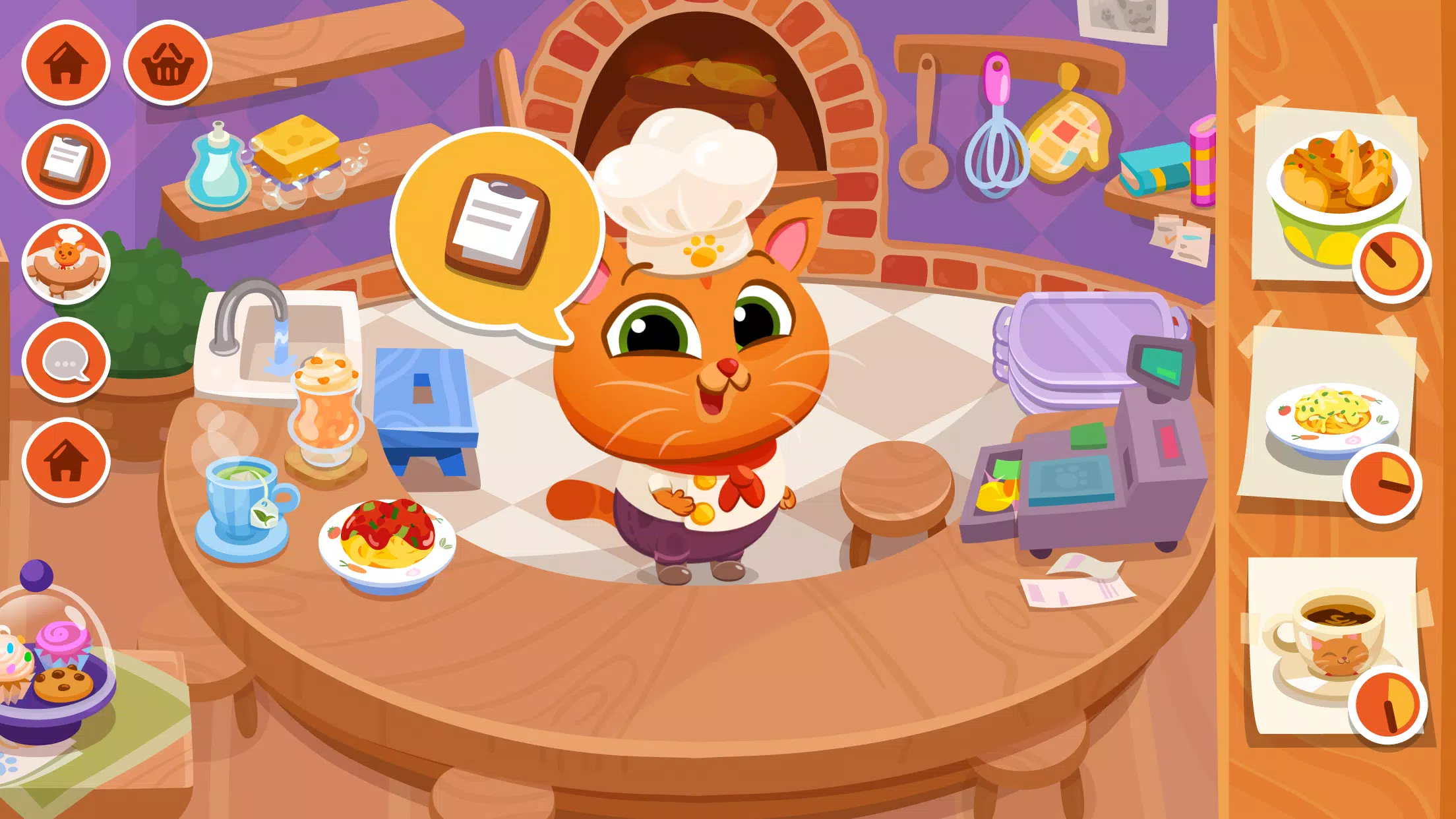 Bubbu Restaurant - My Cat Game Ekran Görüntüsü 0