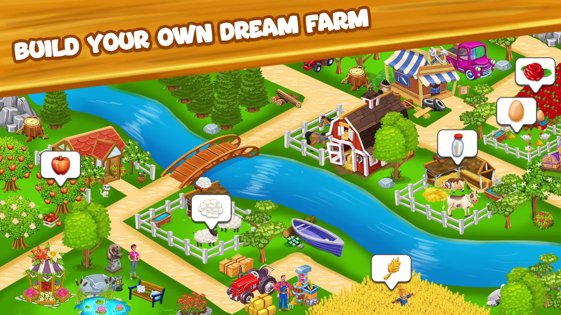 Schermata Farm Day Farming Offline Games 1