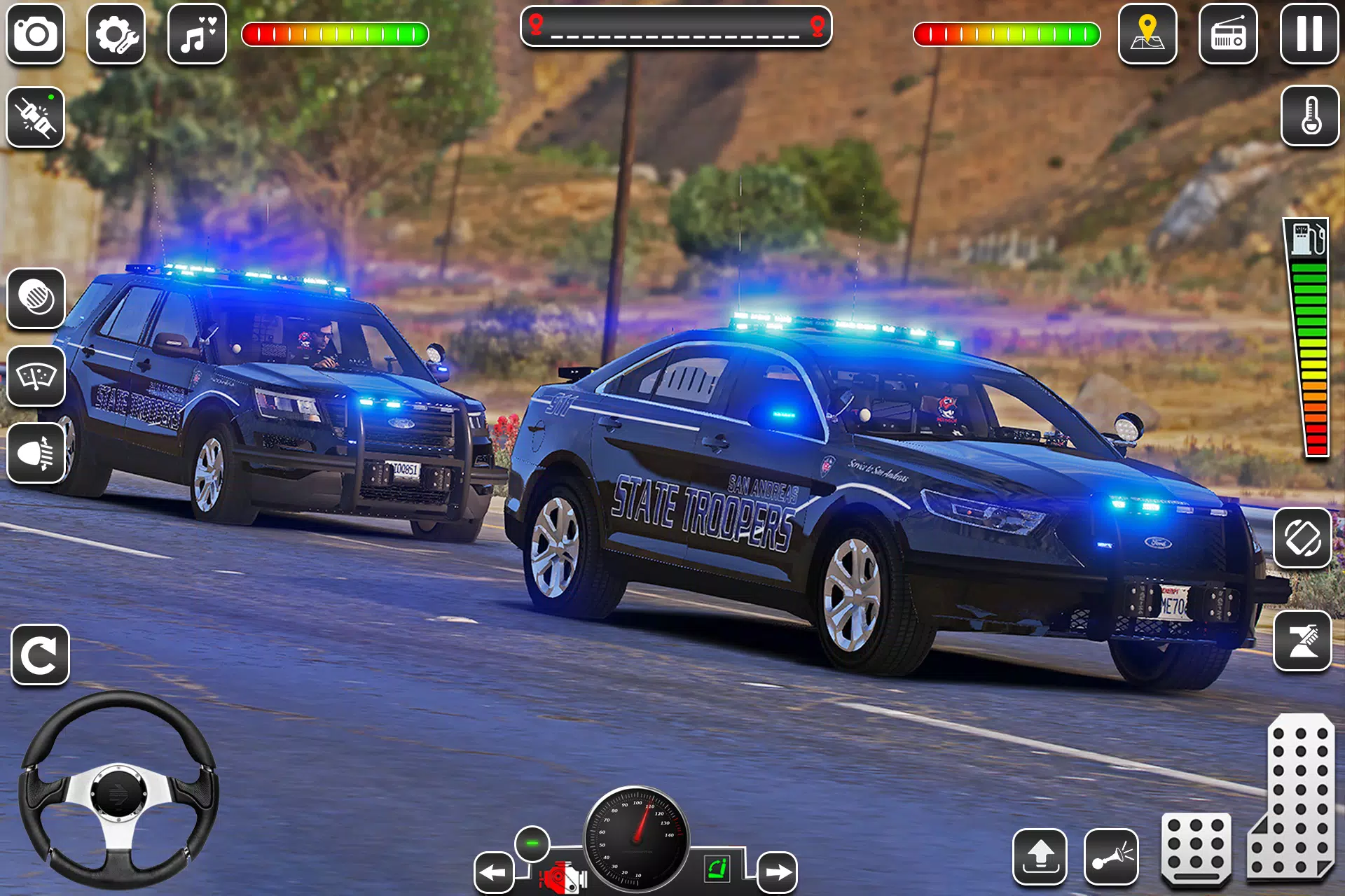 US Police Car Chase Game 3D Capture d'écran 1