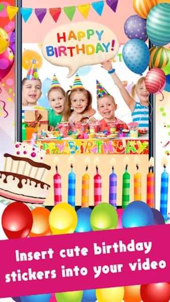 Happy Birthday Video Maker With Music And Photos Screenshot 3