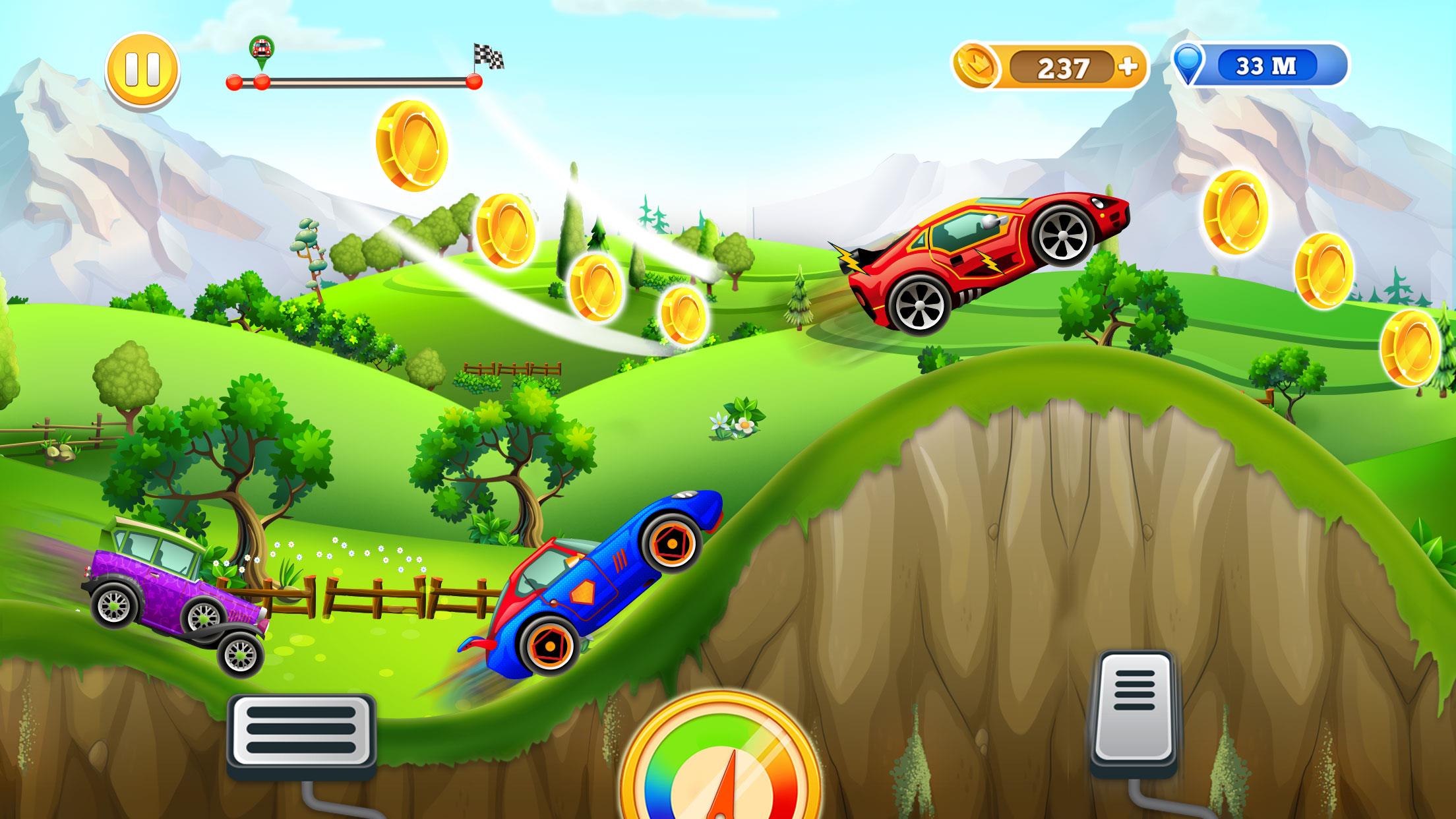 Hill Racing Car Game For Boys ภาพหน้าจอ 2