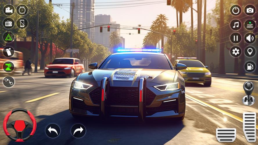 Cop Car Parking: Driving Games Captura de tela 1