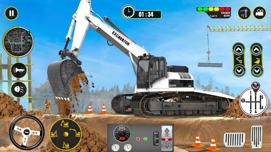 Heavy Excavator Simulator Game Screenshot 1