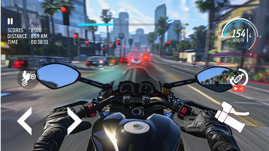 Traffic Bike: Driving City 3D Capture d'écran 0