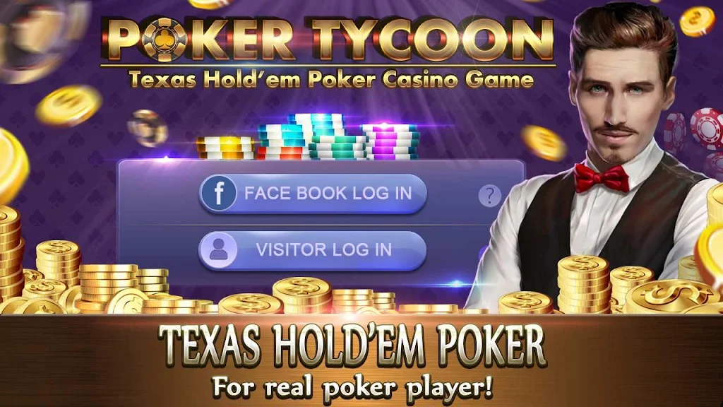 Poker Tycoon - Texas Hold'em Poker Casino Game स्क्रीनशॉट 1