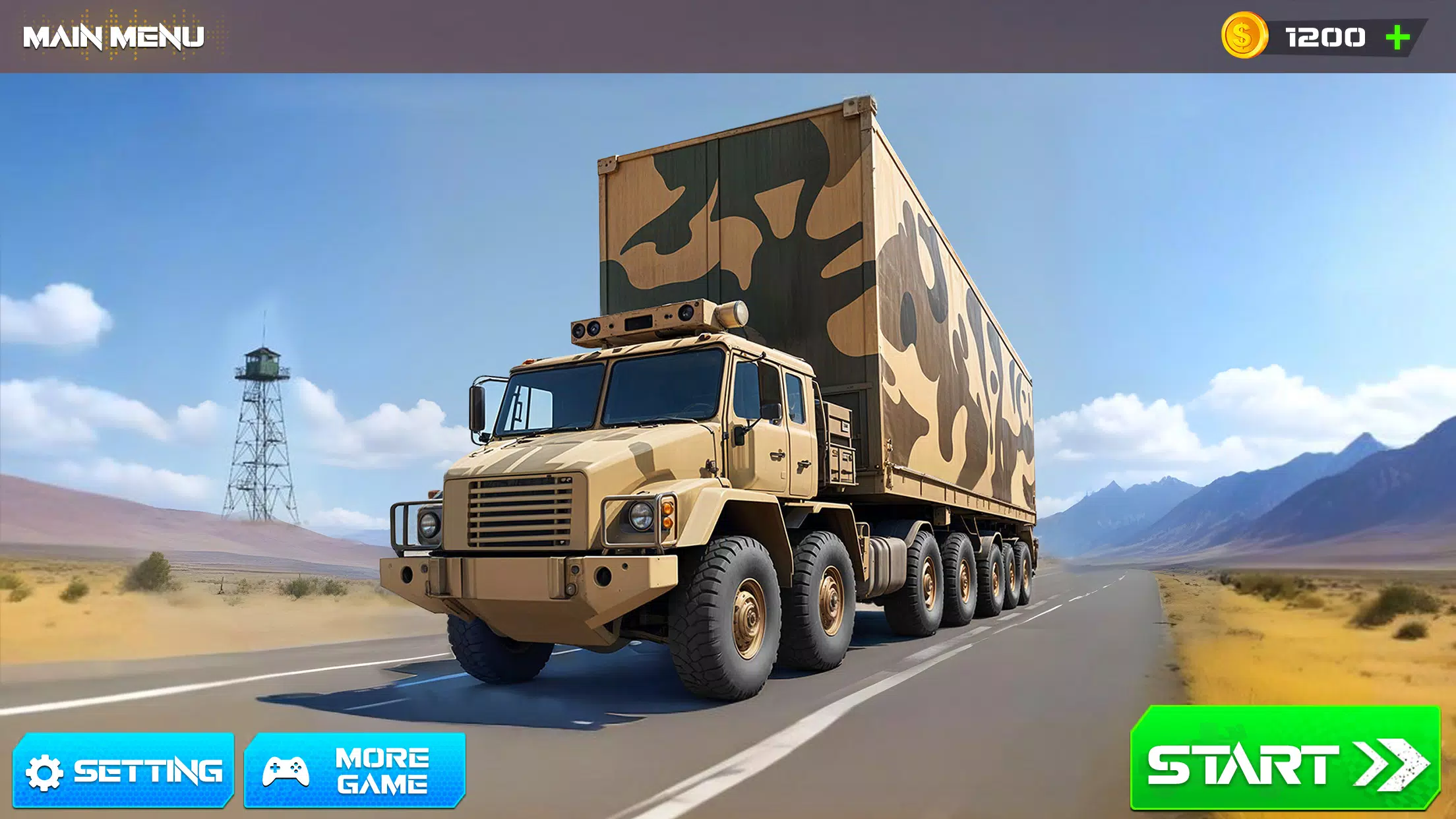 Army Cargo Truck Driving Games Скриншот 0