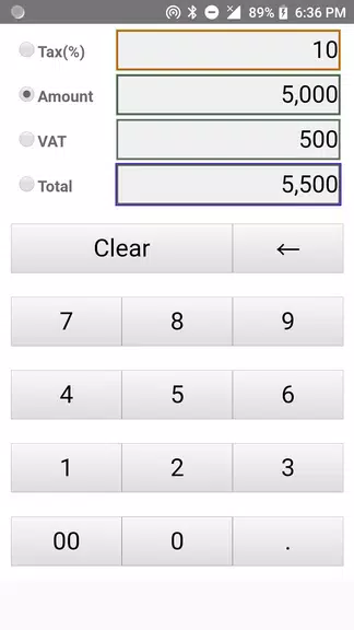 Schermata VAT Calculator 0