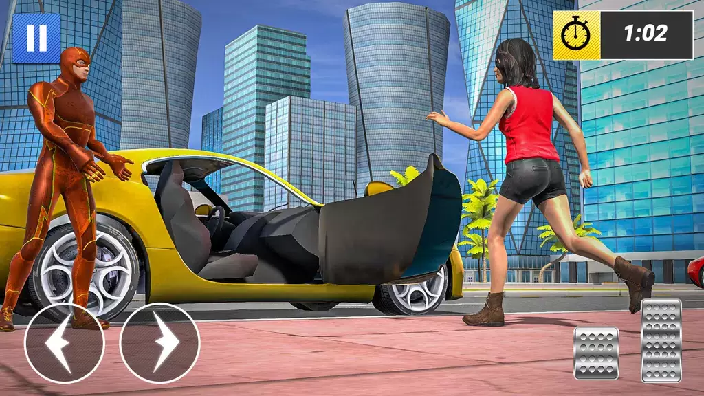 Superhero Car Games Taxi Games Скриншот 3