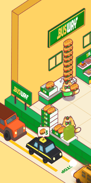 Cat Snack Bar: Cute Food Games Скриншот 0