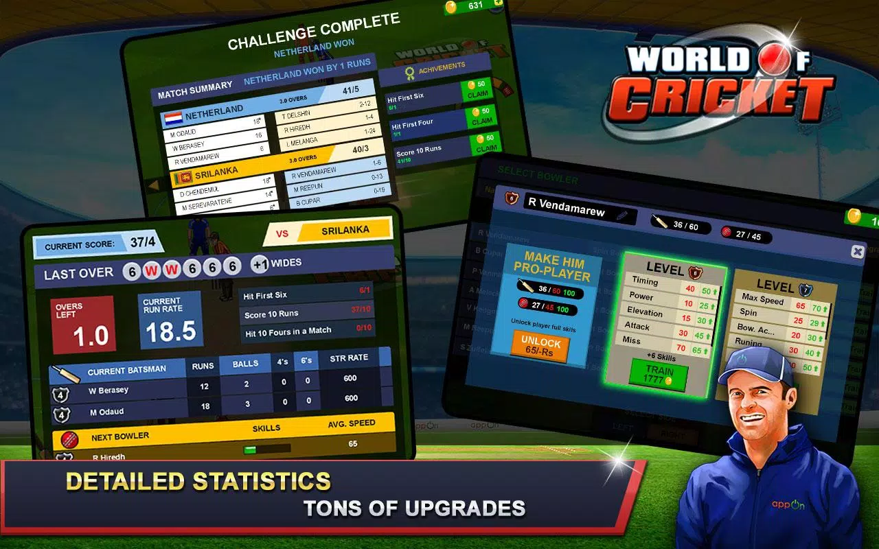 World of Cricket :Championship Скриншот 3