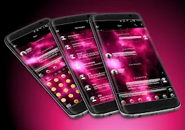 Schermata SMS Messages GlassNebula Theme 0