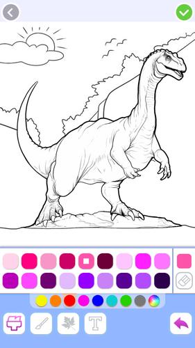 Dino Coloring Captura de pantalla 3