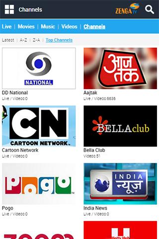 ZengaTV Mobile TV Live TV應用截圖第1張