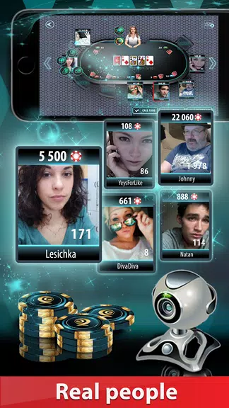 GC Poker 2: WebCamera-tables, Tangkapan skrin 1