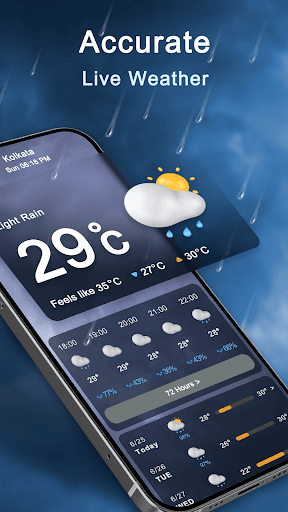 Weather Live Radar & Alerts Captura de tela 3