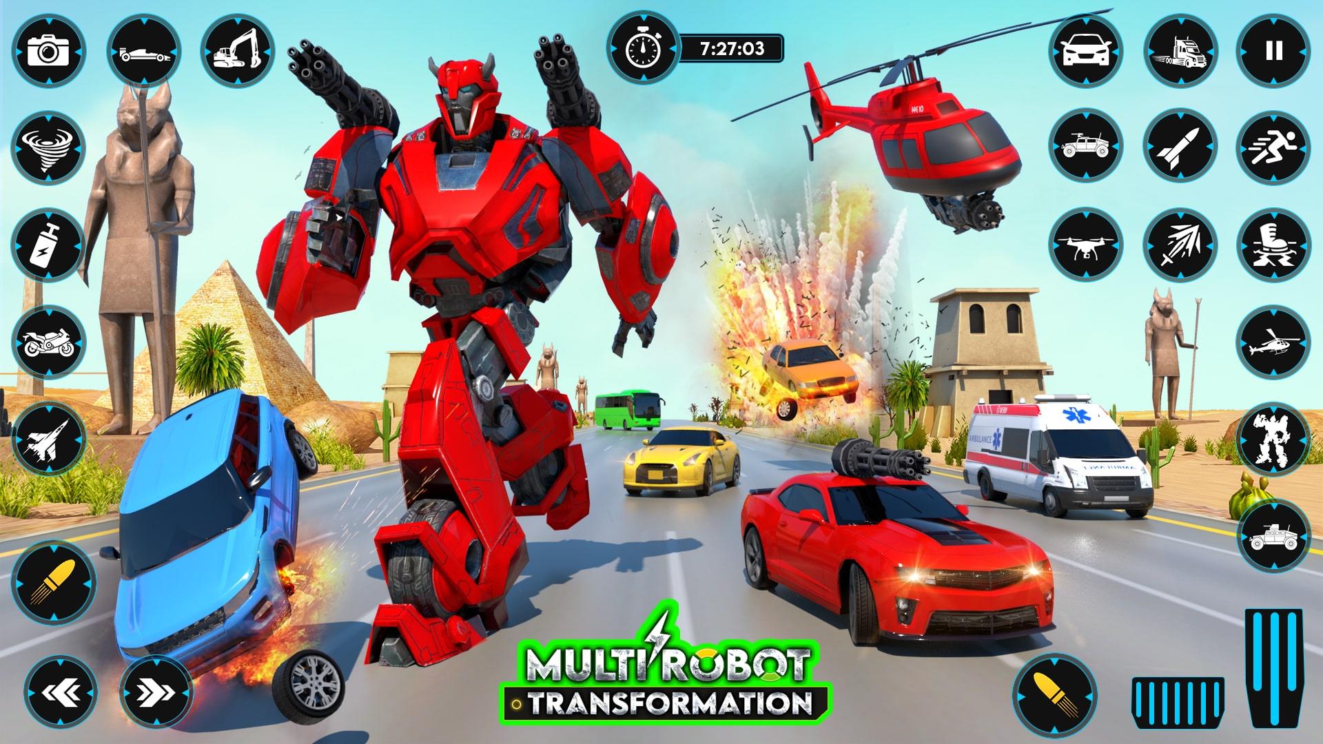 Robot Transform Car Games 3D Screenshot 0