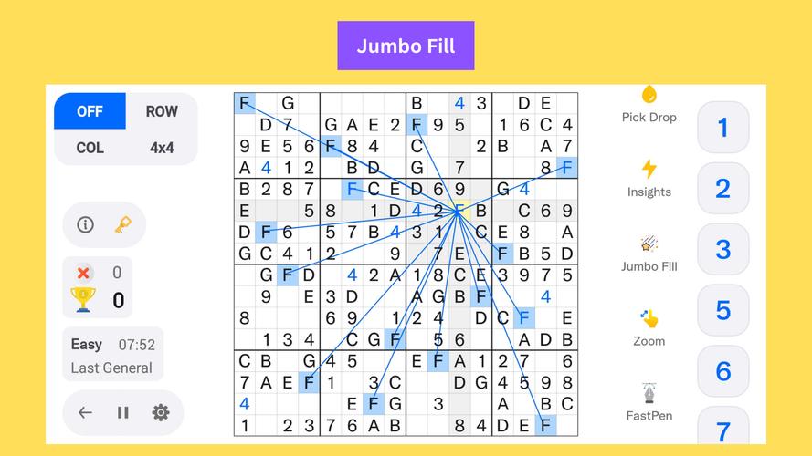 16x16 Giant Classic Sudoku 스크린샷 3