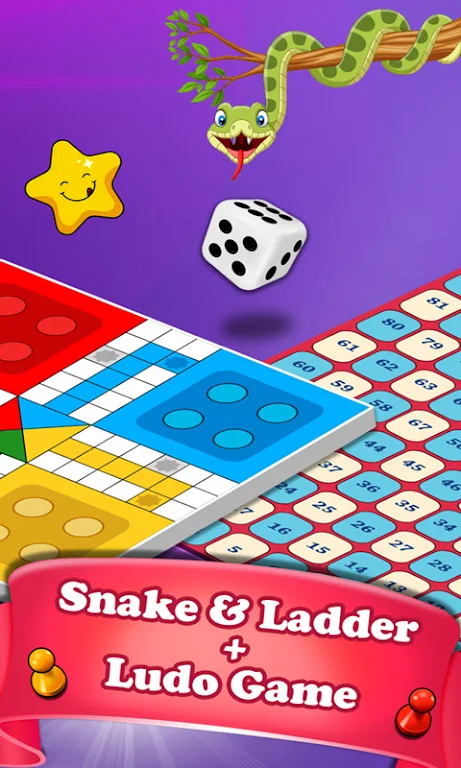 Snakes and Ladders Dice Game Скриншот 2