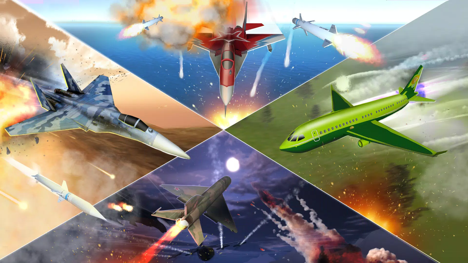 Jet Fighter Airplane Racing Скриншот 3