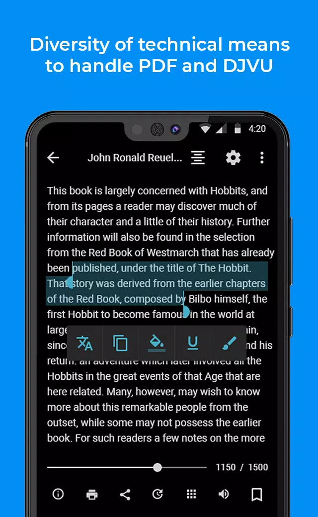 FullReader – e-book reader 스크린샷 3