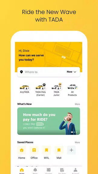 TADA - Taxi, Cab, Ride Hailing Скриншот 0