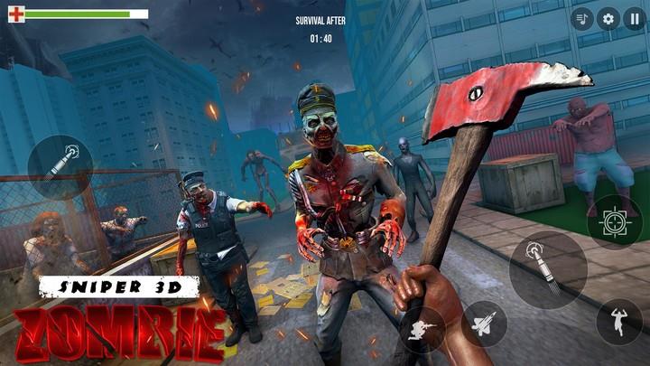 Sniper 3D Zombie: War Shooting Screenshot 3