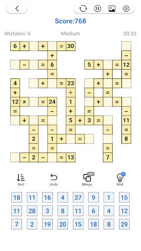 Math Number: Cross Math Puzzle Captura de tela 1