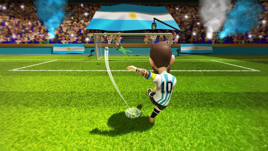 Mini Football - Mobile Soccer Mod Captura de pantalla 0