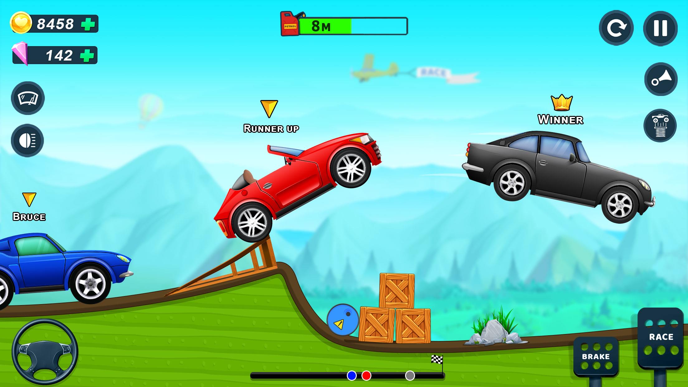 Hill Racing Car Game For Boys ภาพหน้าจอ 0