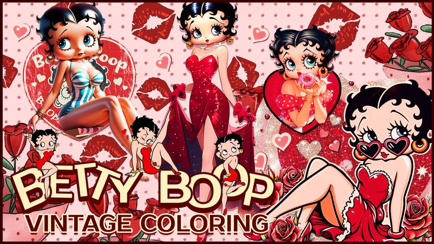 Betty Boop Vintage Coloring應用截圖第3張