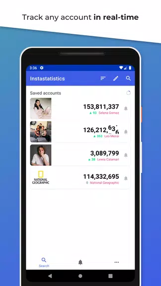 Instastatistics - Live Followe Captura de tela 0