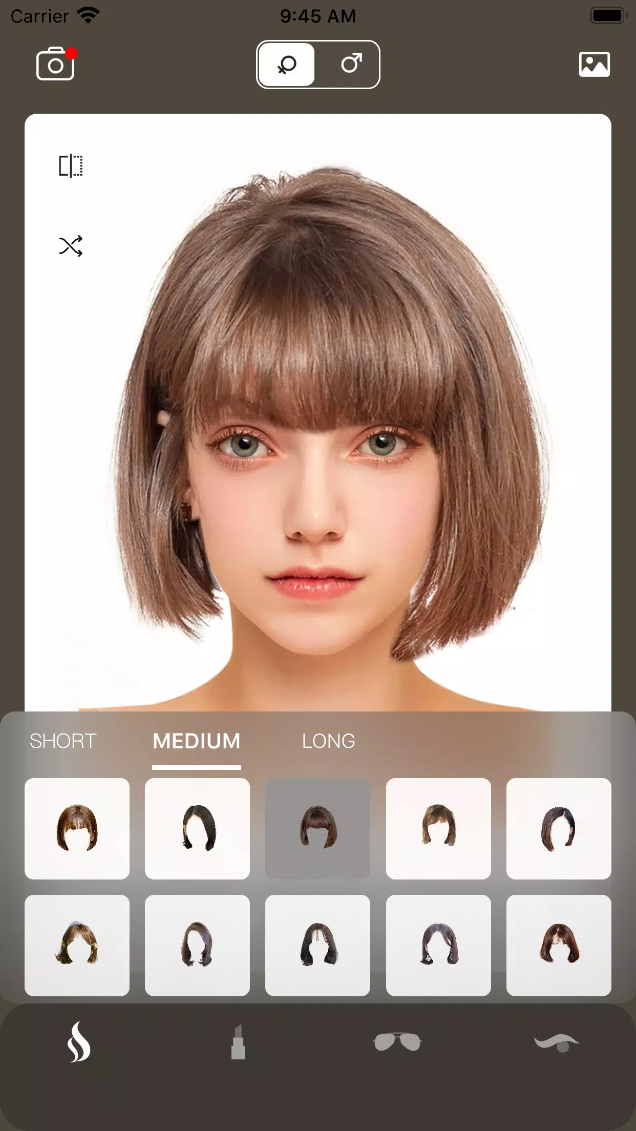 AI Hairstyle Try On・Bangs・Wigs Screenshot 0