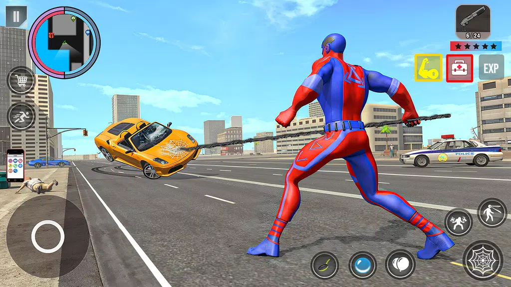 Spider Rope Action Game Screenshot 2